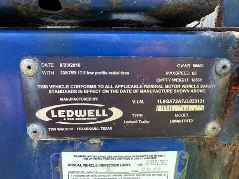2018 LEDWELL 48FT TILT TAIL