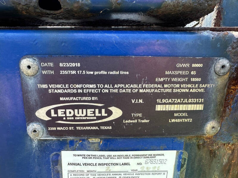 2018 LEDWELL 48FT TILT TAIL