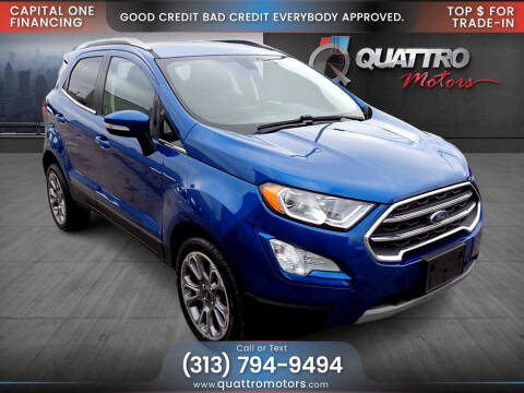 2019 Ford EcoSport for sale at Quattro Motors 2 - 1 in Redford MI