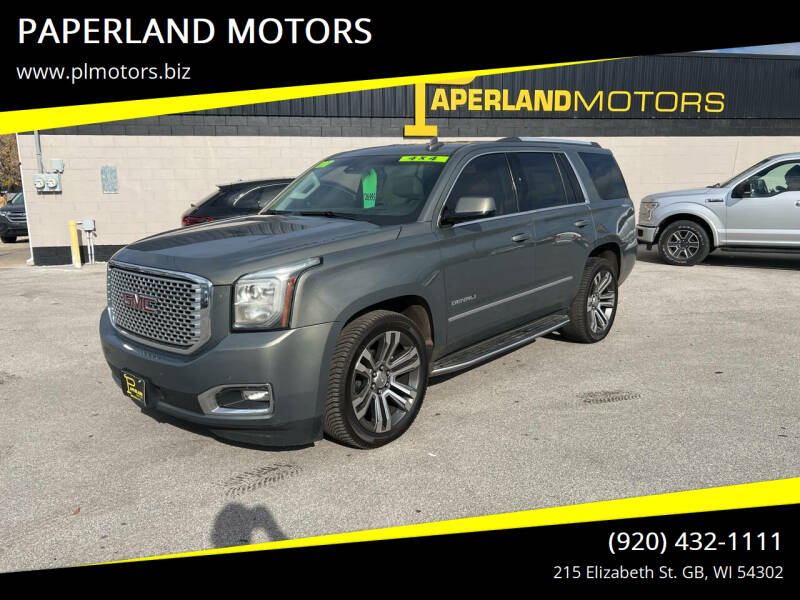 2017 GMC Yukon for sale at PAPERLAND MOTORS in Green Bay WI