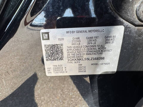 2020 GMC Acadia SLE
