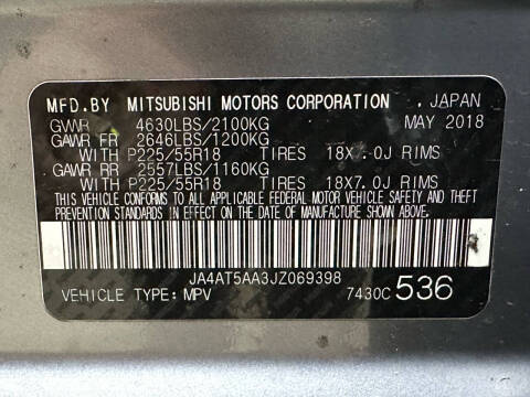 2018 Mitsubishi Eclipse Cross SE