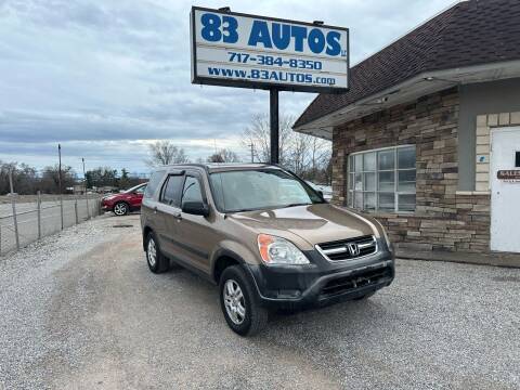 2002 Honda CR-V for sale at 83 Autos in York PA