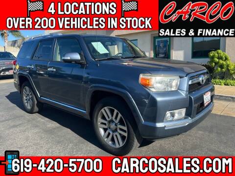 2012 Toyota 4Runner for sale at CARCO SALES & FINANCE in Chula Vista CA