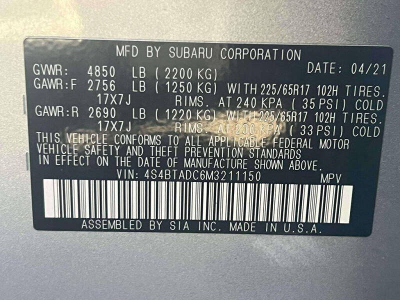 2021 Subaru Outback Premium