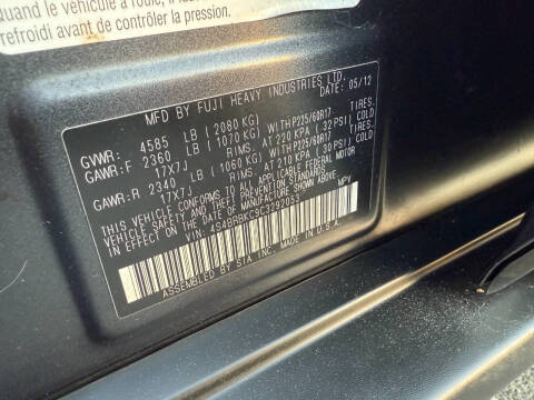 2012 Subaru Outback 2.5i Limited