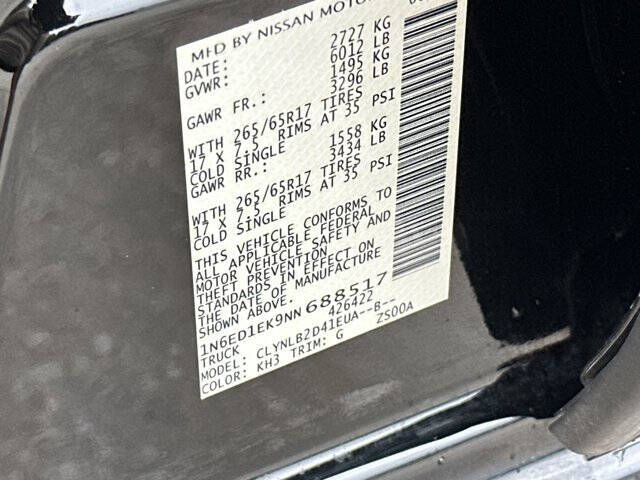 2022 Nissan Frontier SV