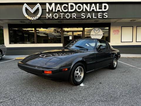 1982 Mazda RX-7 for sale at MacDonald Motor Sales in High Point NC