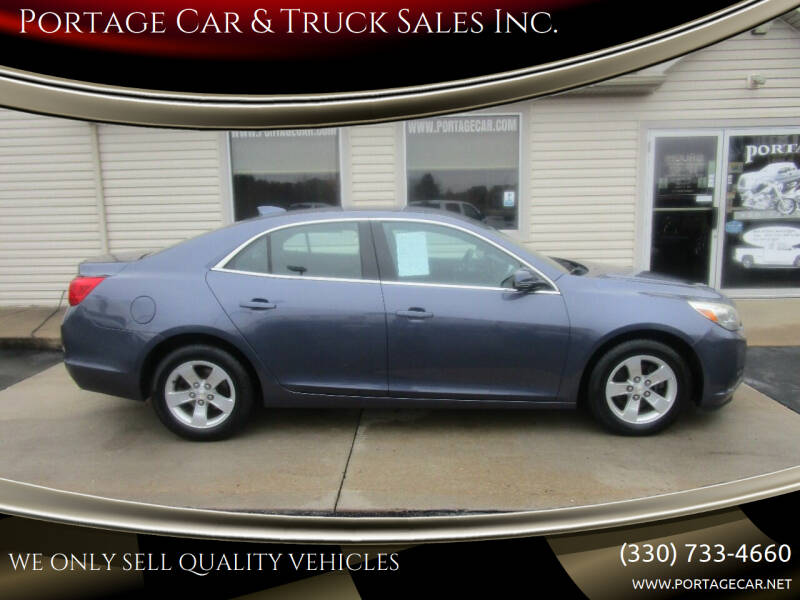 2015 Chevrolet Malibu for sale at Portage Car & Truck Sales Inc. in Akron OH