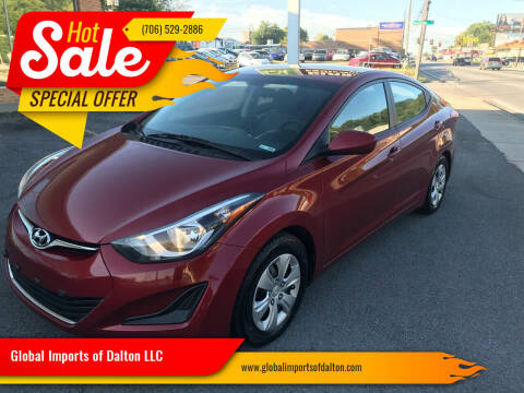 2016 Hyundai Elantra for sale at Global Imports of Dalton LLC in Dalton GA