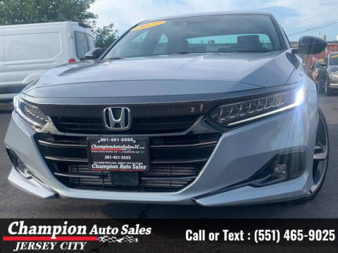 2021 Honda Accord for sale at CHAMPION AUTO SALES OF JERSEY CITY in Jersey City NJ