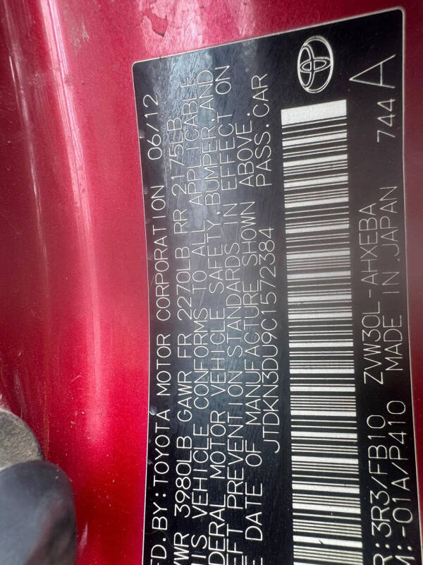 2012 Toyota Prius Three