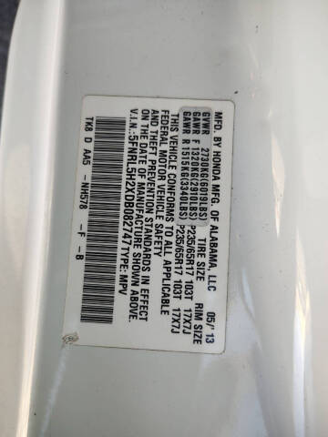 2013 Honda Odyssey LX