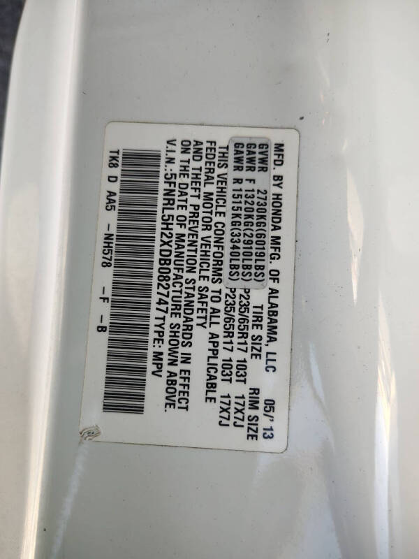 2013 Honda Odyssey LX