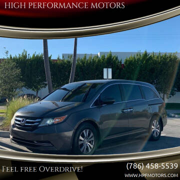 2015 Honda Odyssey for sale at HIGH PERFORMANCE MOTORS in Hollywood FL