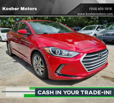 2017 Hyundai Elantra for sale at Kosher Motors in Hollywood FL