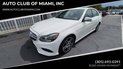 2015 Mercedes-Benz E-Class for sale at AUTO CLUB OF MIAMI, INC in Miami FL