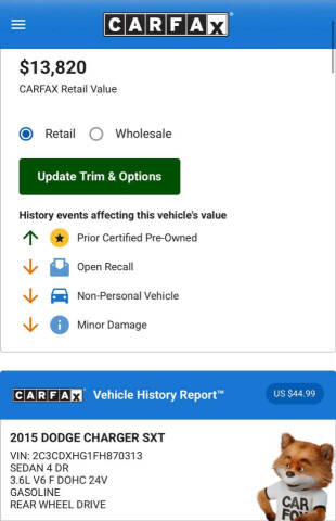 2015 Dodge Charger SXT