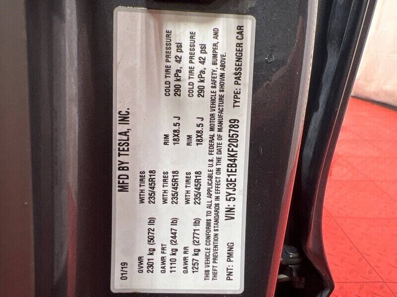 2019 Tesla Model 3 Long Range