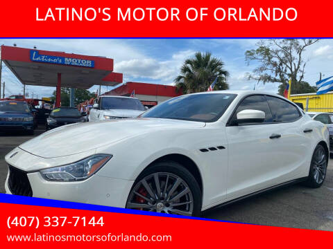 2018 Maserati Ghibli for sale at LATINO'S MOTOR OF ORLANDO in Orlando FL