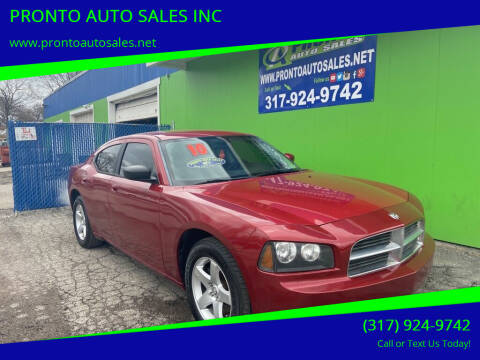 2010 Dodge Charger for sale at PRONTO AUTO SALES INC in Indianapolis IN