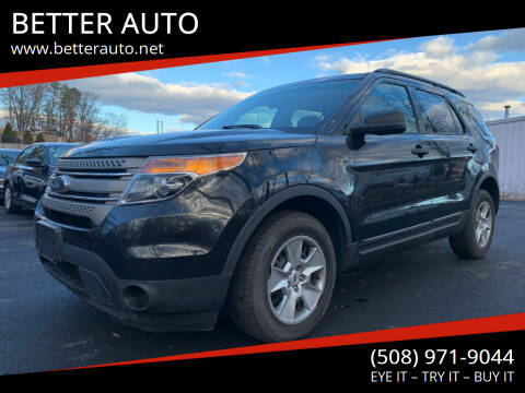 2014 Ford Explorer for sale at BETTER AUTO in Attleboro MA