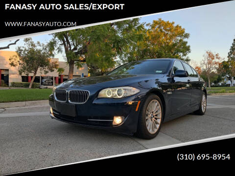 2011 BMW 5 Series for sale at FANASY AUTO SALES/EXPORT in Yorba Linda CA