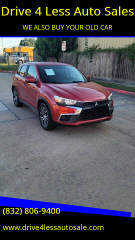 2016 Mitsubishi Outlander Sport for sale at Drive 4 Less Auto Sales in Houston TX