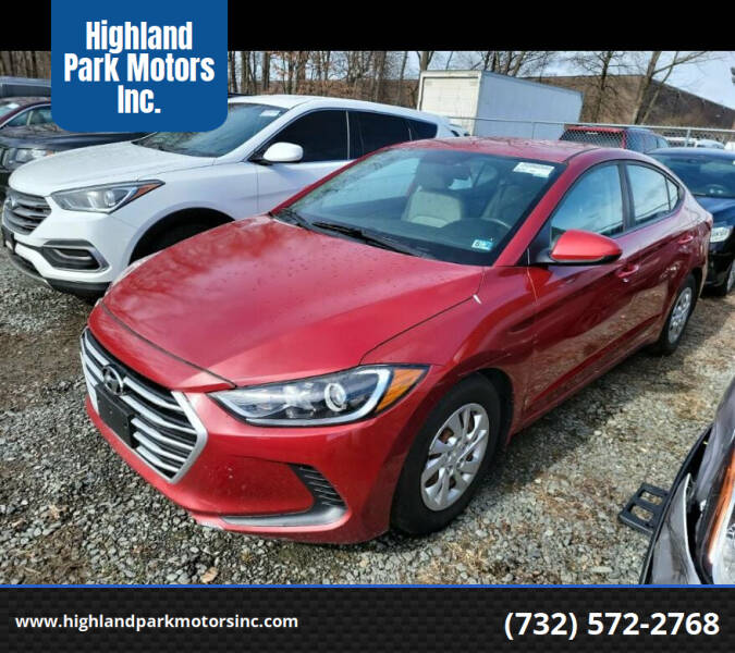 2017 Hyundai Elantra for sale at Highland Park Motors Inc. in Highland Park NJ