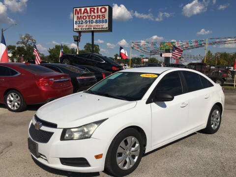 2013 Chevrolet Cruze for sale at Mario Motors in South Houston TX