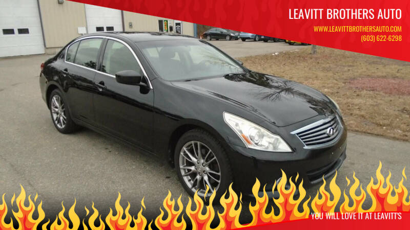 2012 Infiniti G25 Sedan for sale at Leavitt Brothers Auto in Hooksett NH