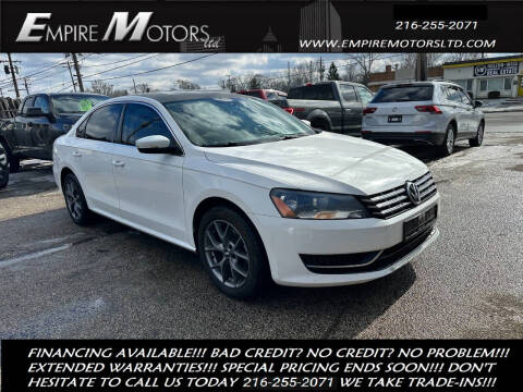 2013 Volkswagen Passat for sale at Empire Motors LTD in Cleveland OH