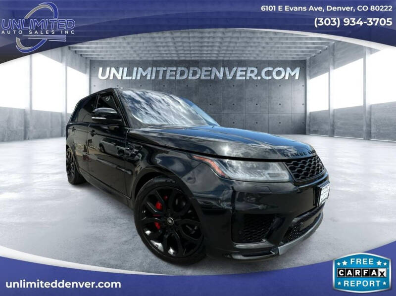 2020 Land Rover Range Rover Sport for sale at Unlimited Auto Sales in Denver CO