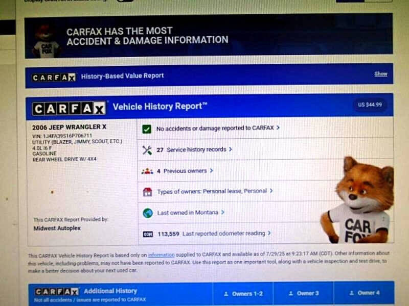 2006 Jeep Wrangler X