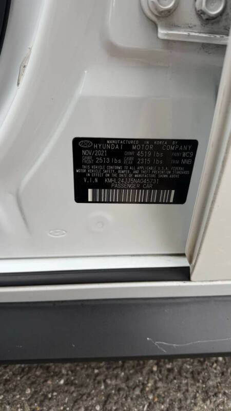 2022 Hyundai Sonata Hybrid Blue