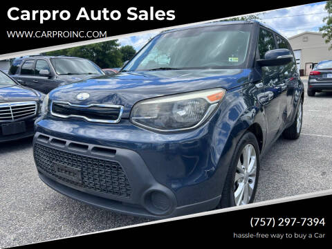 2014 Kia Soul for sale at Carpro Auto Sales in Chesapeake VA