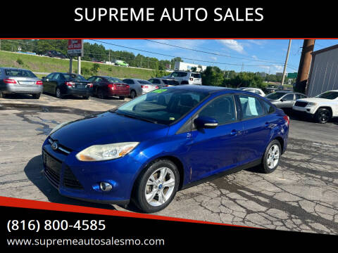 2012 Ford Focus for sale at SUPREME AUTO SALES in Grandview MO