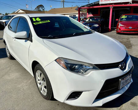 2016 Toyota Corolla for sale at Bloom Auto Sales in Escondido CA