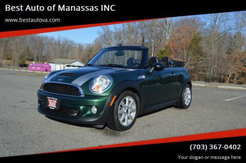 2013 MINI Convertible for sale at Best Auto of Manassas INC in Manassas VA