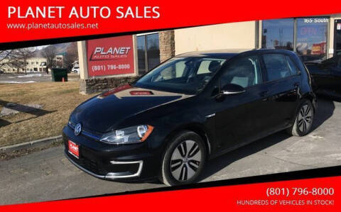 2016 Volkswagen e-Golf for sale at PLANET AUTO SALES in Lindon UT