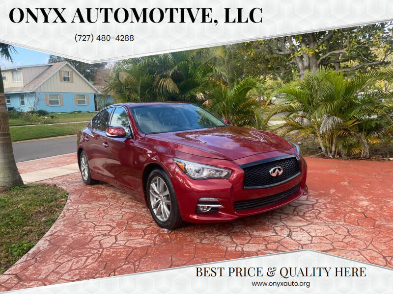 2015 Infiniti Q50 for sale at ONYX AUTOMOTIVE, LLC in Largo FL