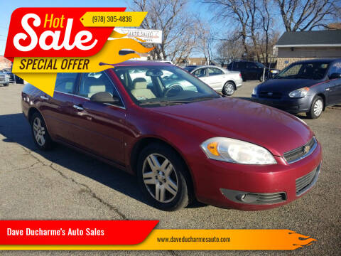 2007 Chevrolet Impala for sale at Dave Ducharme's Auto Sales in Lowell MA