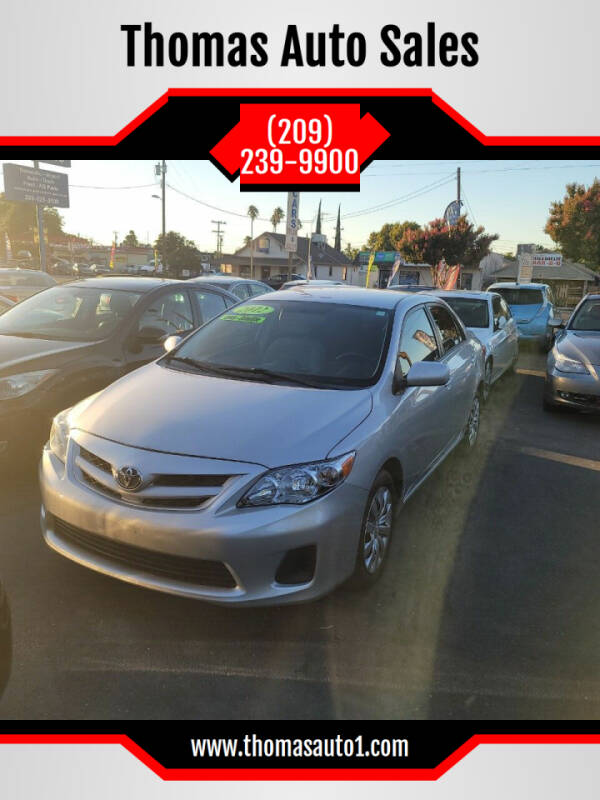 2012 Toyota Corolla for sale at Thomas Auto Sales in Manteca CA