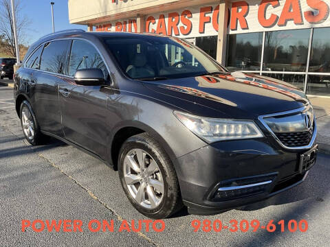 2016 Acura MDX for sale at Power On Auto LLC in Monroe NC