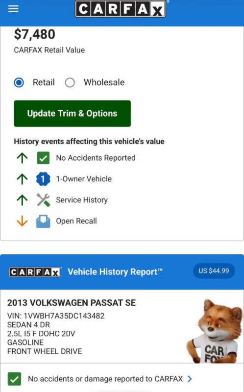 2013 Volkswagen Passat