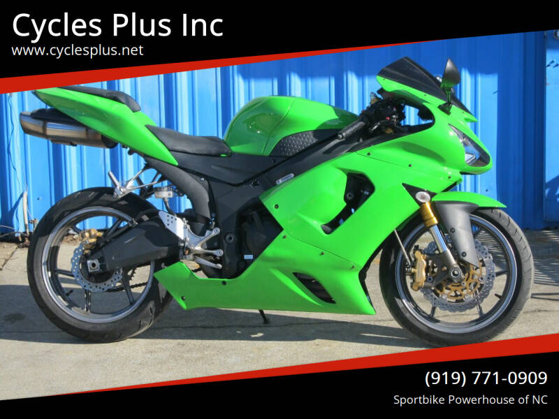 2005 Kawasaki ZX6-R 636 for sale at Cycles Plus Inc in Garner NC