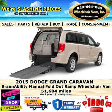 2015 Dodge Grand Caravan for sale at Wheelchair Vans Inc in Laguna Hills CA