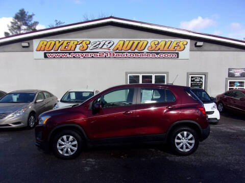 2016 Chevrolet Trax for sale at ROYERS 219 AUTO SALES in Dubois PA