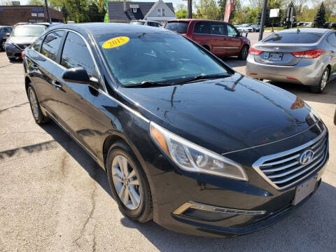 2015 Hyundai Sonata for sale at Zor Ros Motors Inc. in Melrose Park IL