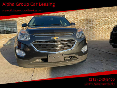 2017 Chevrolet Equinox for sale at Alpha Group Car Leasing in Redford MI